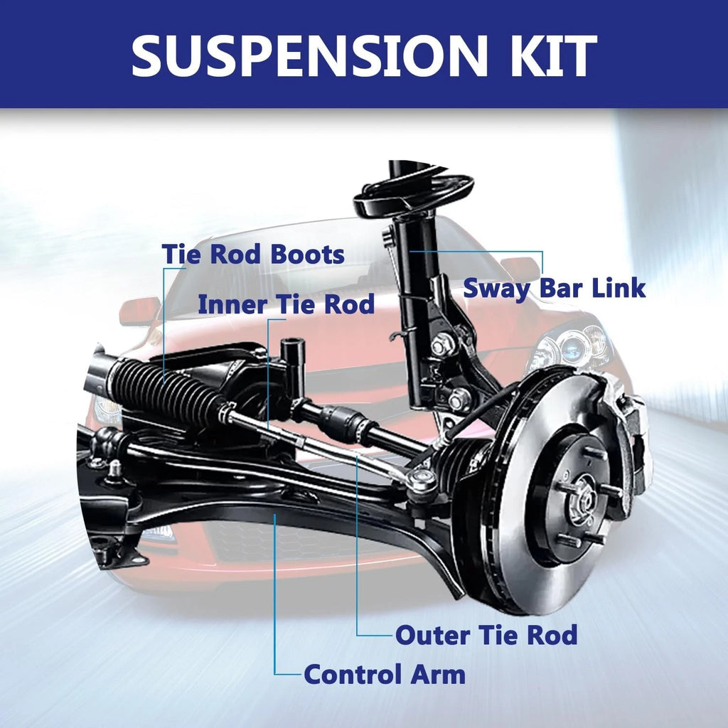 12x Front Lower Control Arm & Ball Joint Kit for Mazda 3 (2004–2009), Mazda 5 (2006–2015)