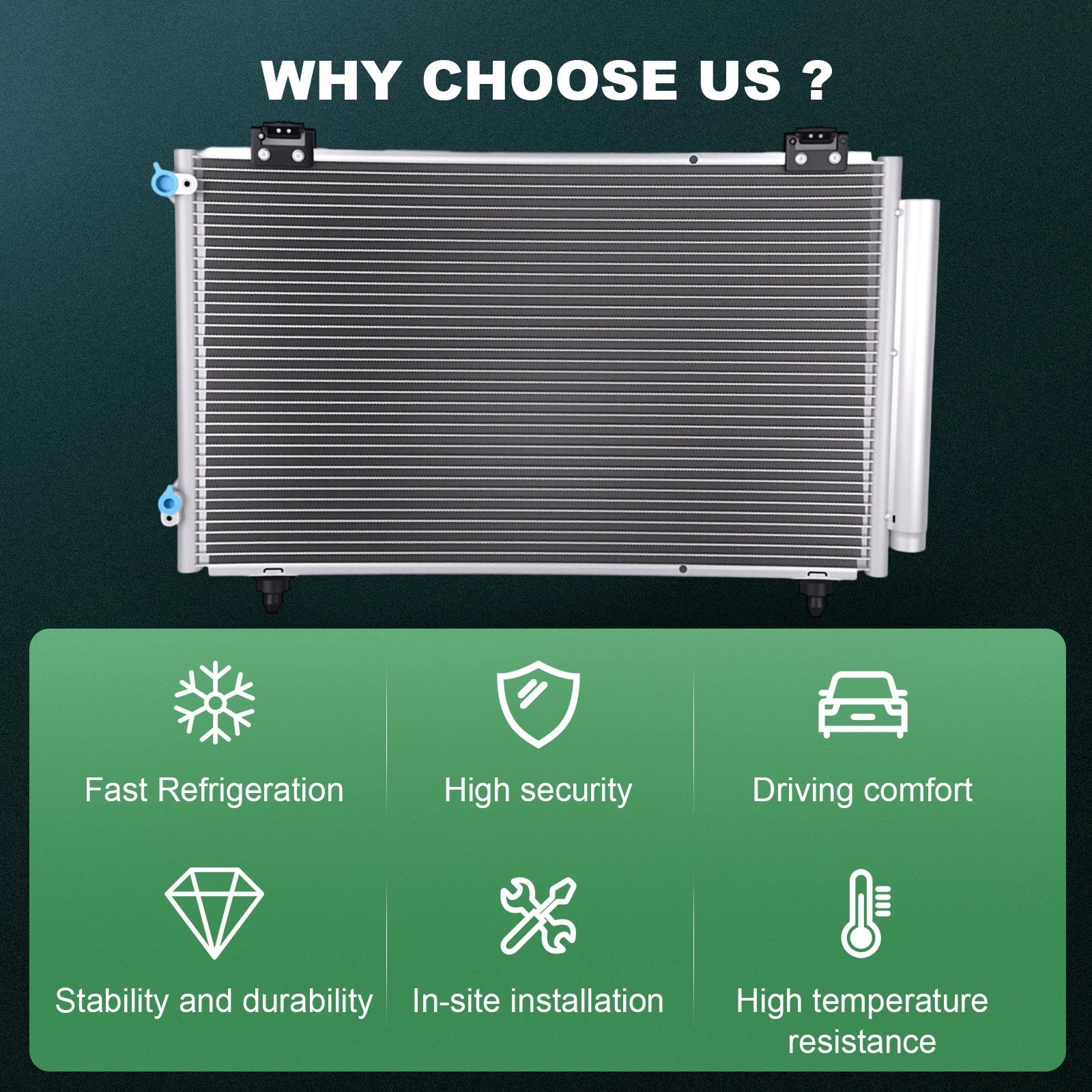 AC Condenser for Toyota Matrix Corolla (2003–2004)
