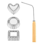 Set of 4 Bunuelos Molding Aluminum Pastry Cookie Crafting Tools