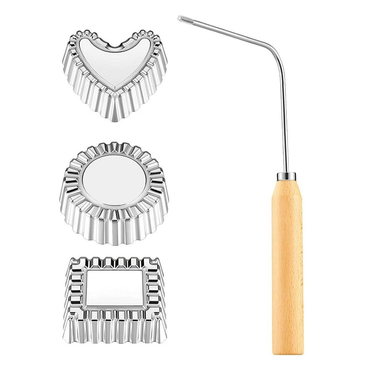 Set of 4 Bunuelos Molding Aluminum Pastry Cookie Crafting Tools