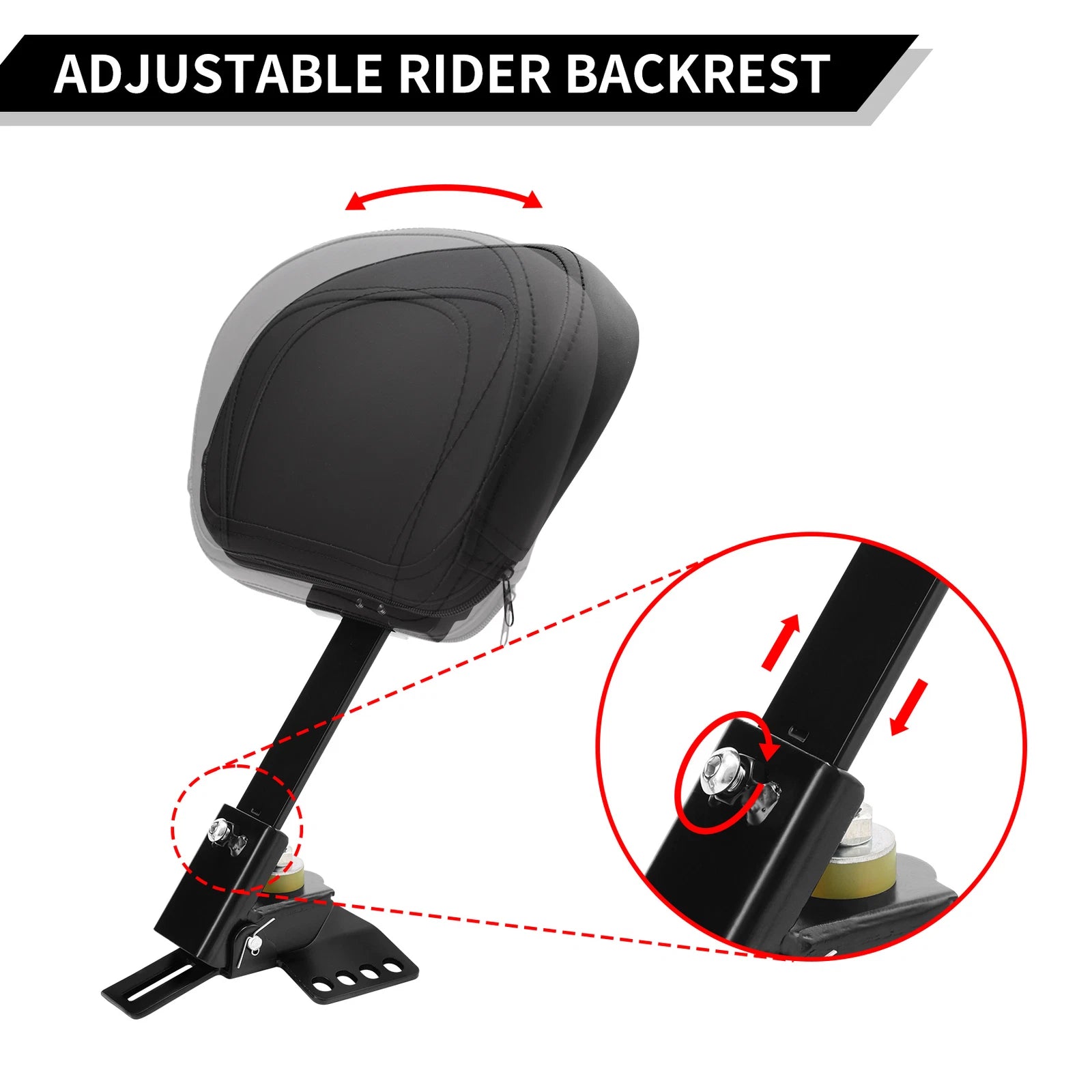Backrest Pad for Harley Road Glide King (1997–2025)