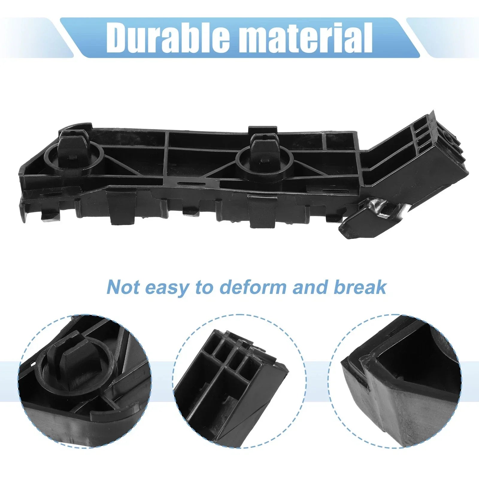 Front Bumper Bracket for Honda CR-V 2007 (2007) - Plastic Black, 2 x Items