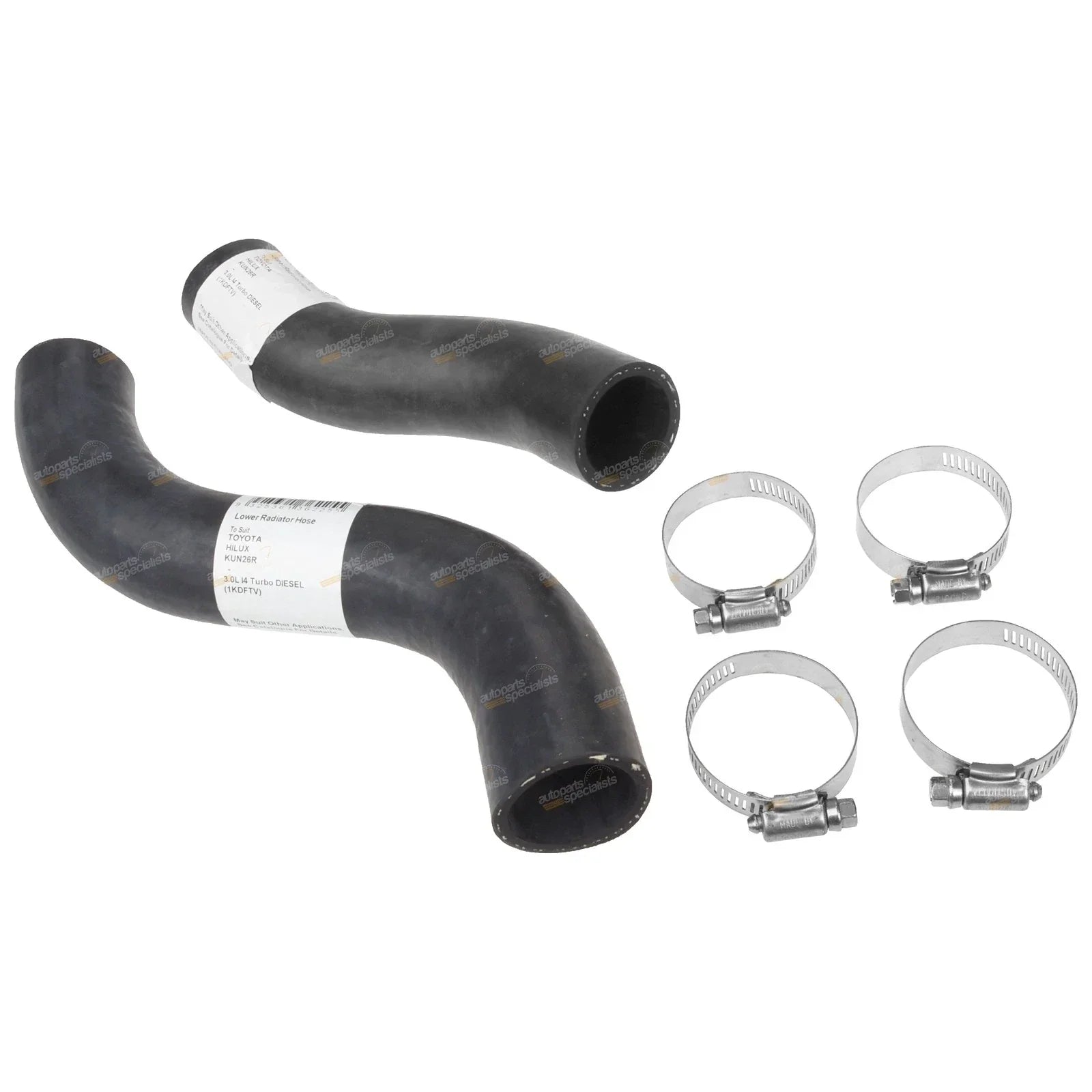 Upper & Lower / 2 x Radiator Hoses for Hilux KUN16 KUN26