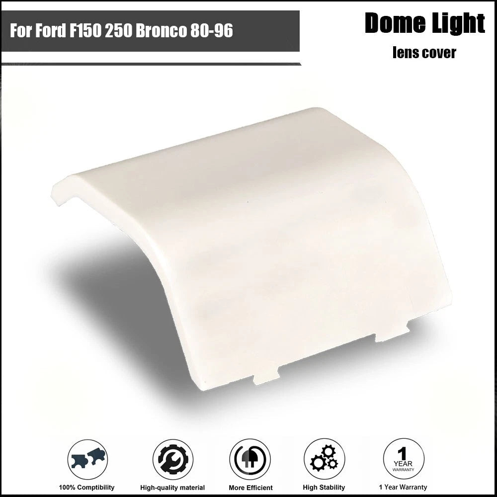 Overhead Ceiling Dome Light Lens Cover Kit for Ford F150 250 Bronco (1980–1996)