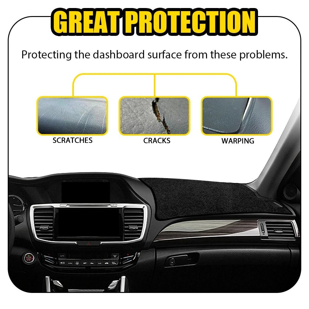 Dashmat for Honda Accord (2013–2017) - Dashboard Cover Carpet Black