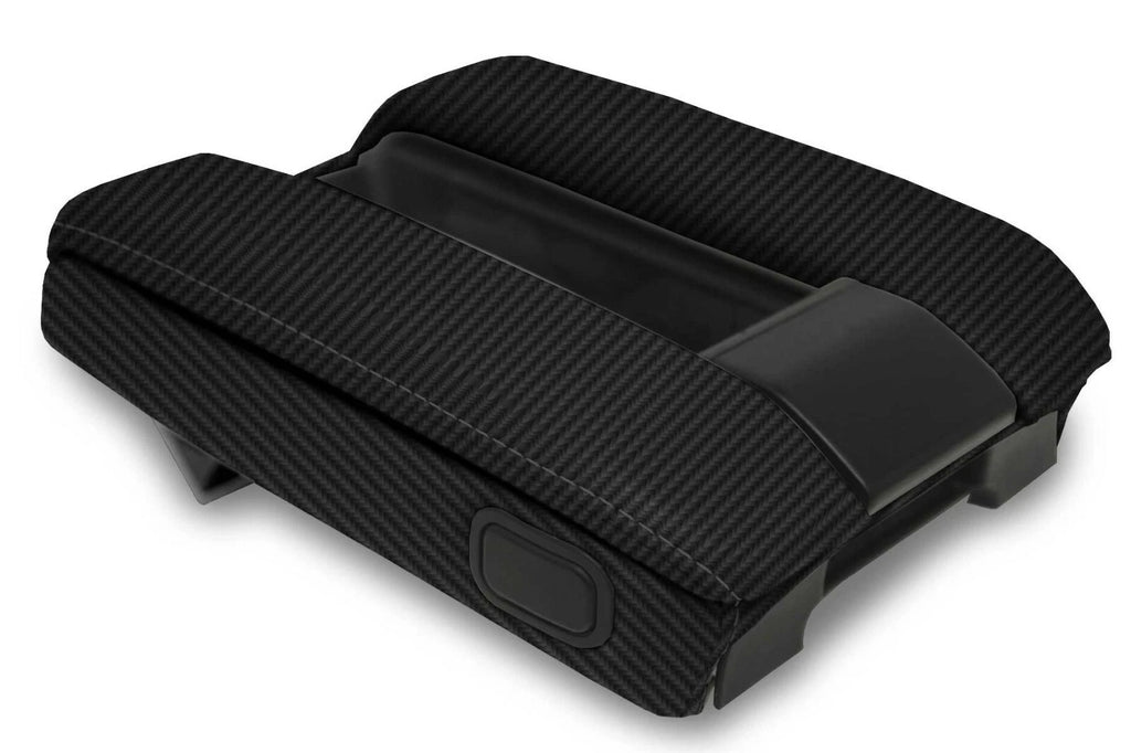 Console Lid Armrest Cover for BMW E38 (1995–2001) Carbon Fiber Black