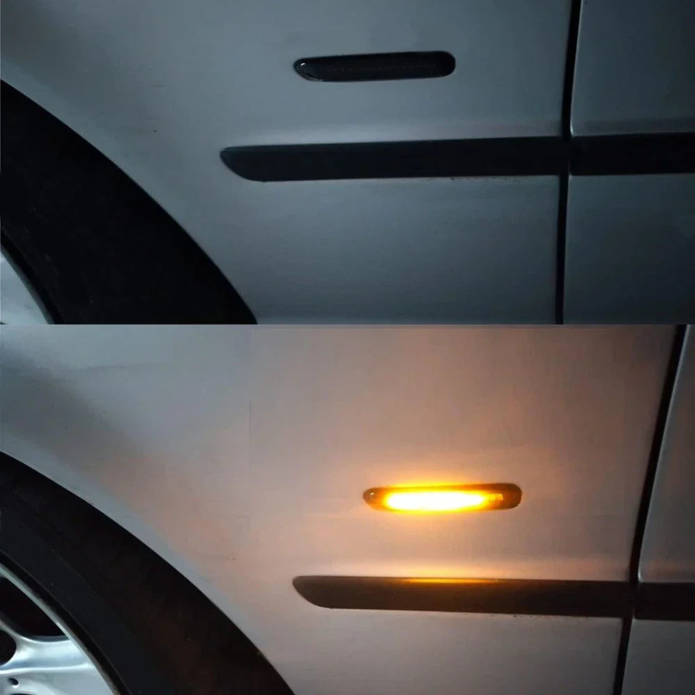 Smoked LED Side Marker Turn Signal Lights for BMW 3 Series E46 (1998-2006)