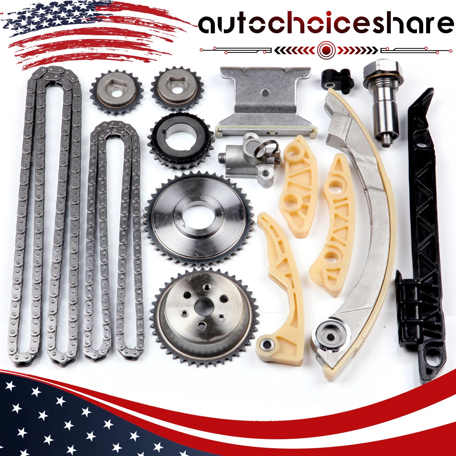 Timing Chain Kit for Chevrolet Cobalt L4 2.0L 2.2L 2.4L (2006–2010)