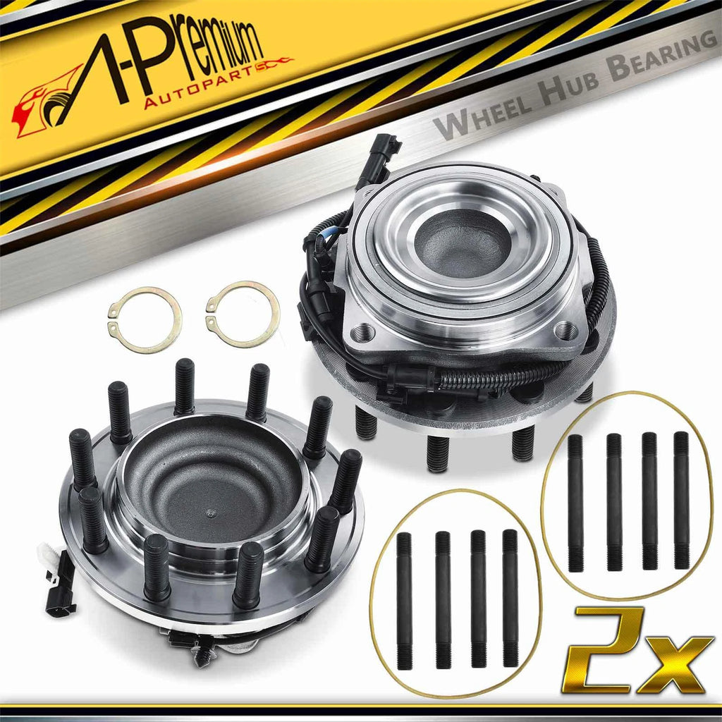2X Front Wheel Hub and Bearing Assembly for Ford F-450 Super Duty (2011–2016)