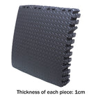Set of 6 EVA Foam Exercise Floor Mats 24"x24" for Gym Fitness Yoga