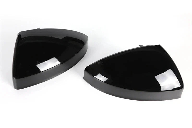 Gloss Black Side Wing Mirror Caps w Lane Assist for Audi TT TTS (2014–2023)