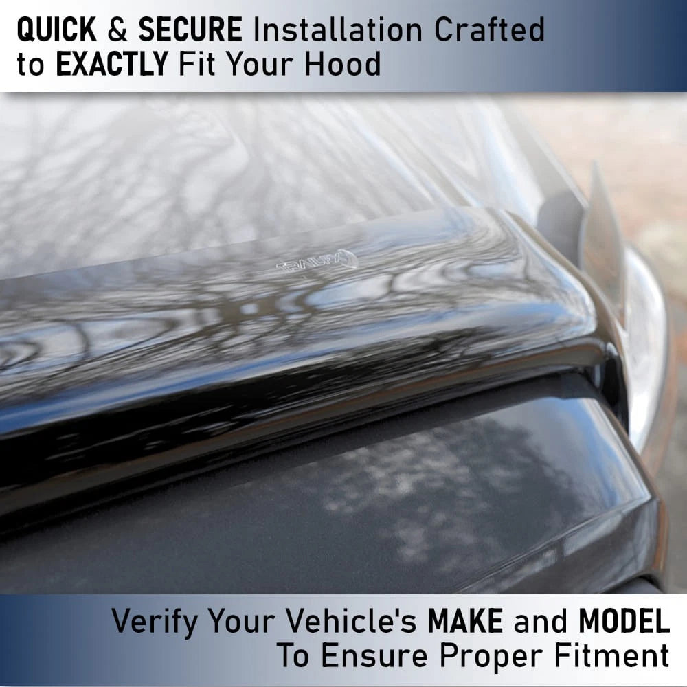 Screw-On Low Profile Bug Deflector for Dodge Ram 1500 Laramie (2009–2010)