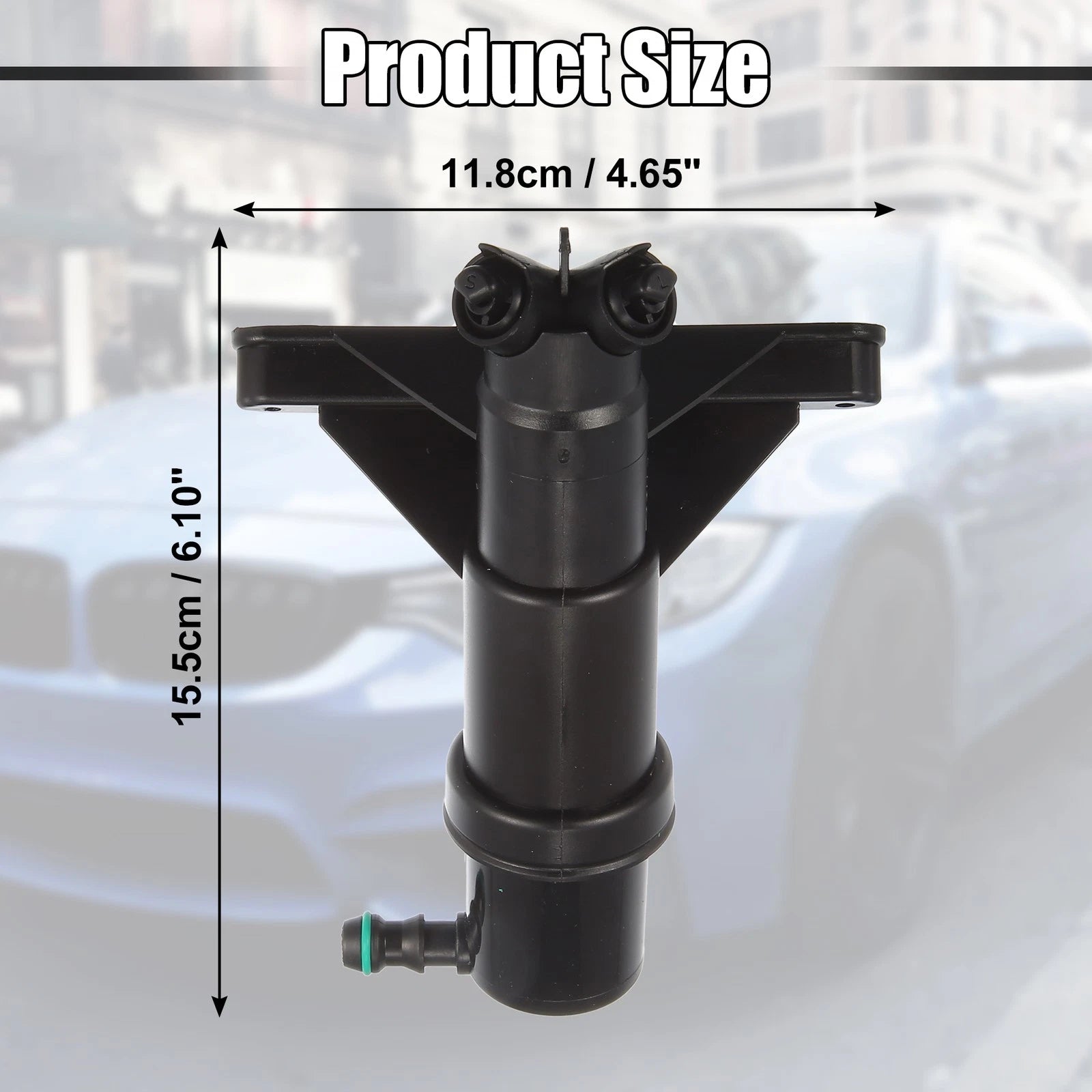 Front Left Headlight Washer Nozzle Jet 61677038415 for BMW 525i (2001–2007)