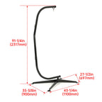 Hammock C-Stand for Chair Porch Swing (91")