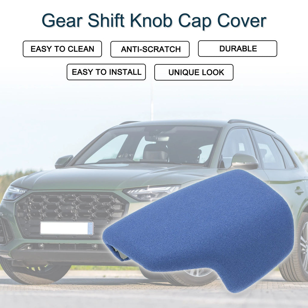 Gear Shift Knob Cap Cover for Audi A4 B9 A5 Q5 Q5L A6 Q7 S4 S5 (2016–2023) Blue