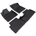 Set of 2 3D Floor Mats for Hyundai Santa Fe (2019–2020) TPE Rubber All Weather