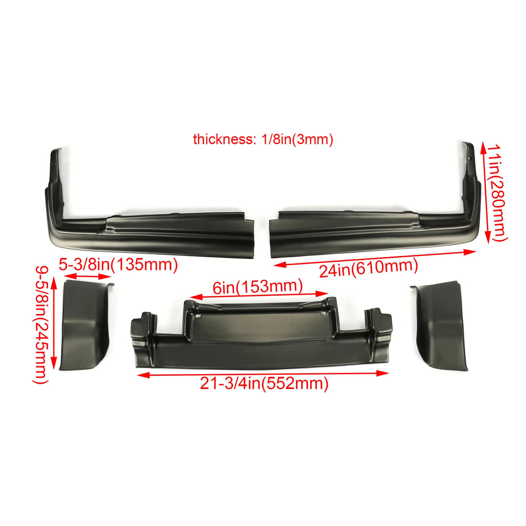 Set of 5 Rear Bumper Fillers for Cadillac Seville (1976–1979)