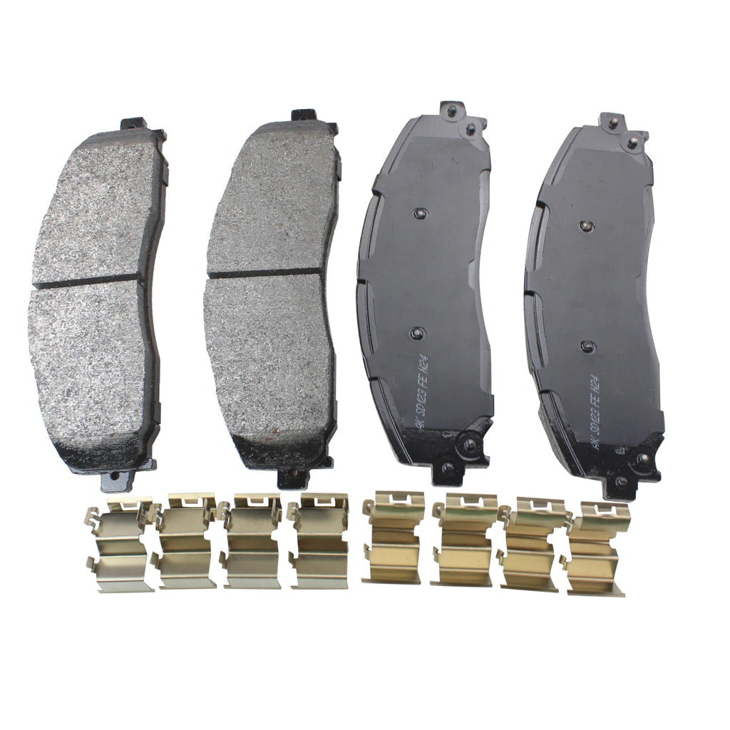Set of 4 Akebono Severe Duty Rear Disc Brake Pads for Ford F-250 F-350 (2008–2023)