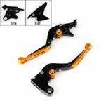 Adjustable Folding Brake Clutch Levers for Suzuki GSXR1300 (2008–2014)