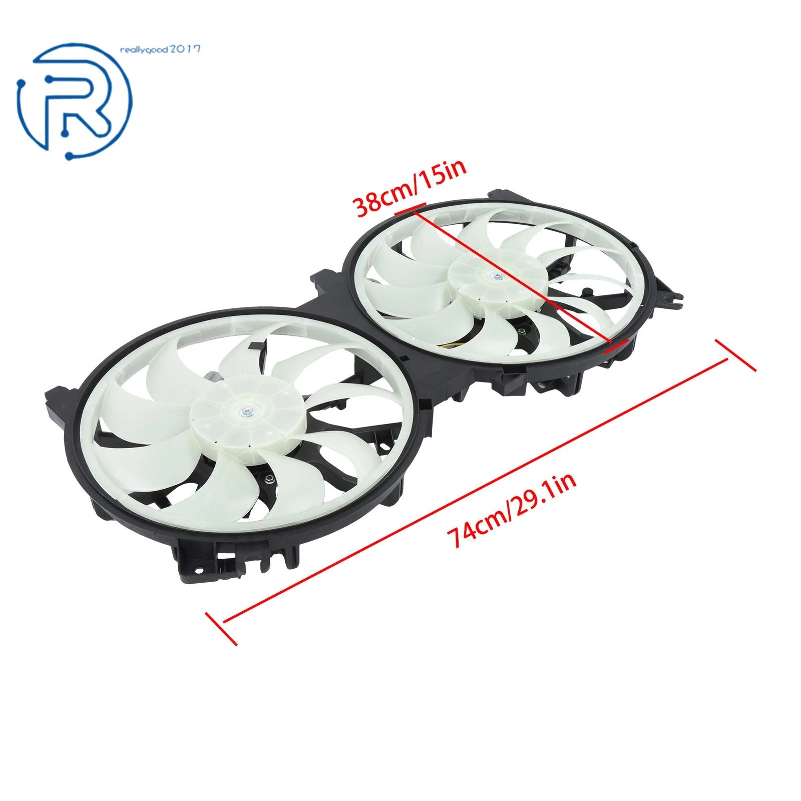 Radiator Condenser Cooling Fan Assembly for Nissan Maxima (2009-2014)