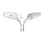 Chrome 8mm Rear View Mirrors for Harley Sportster XL883 1200 Touring Softail