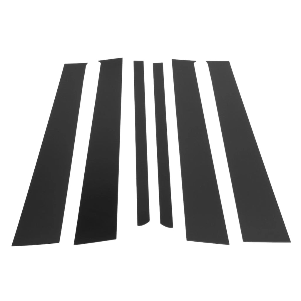6X Car Pillar Window Trim Cover for Honda CR-V (2002–2006) Black