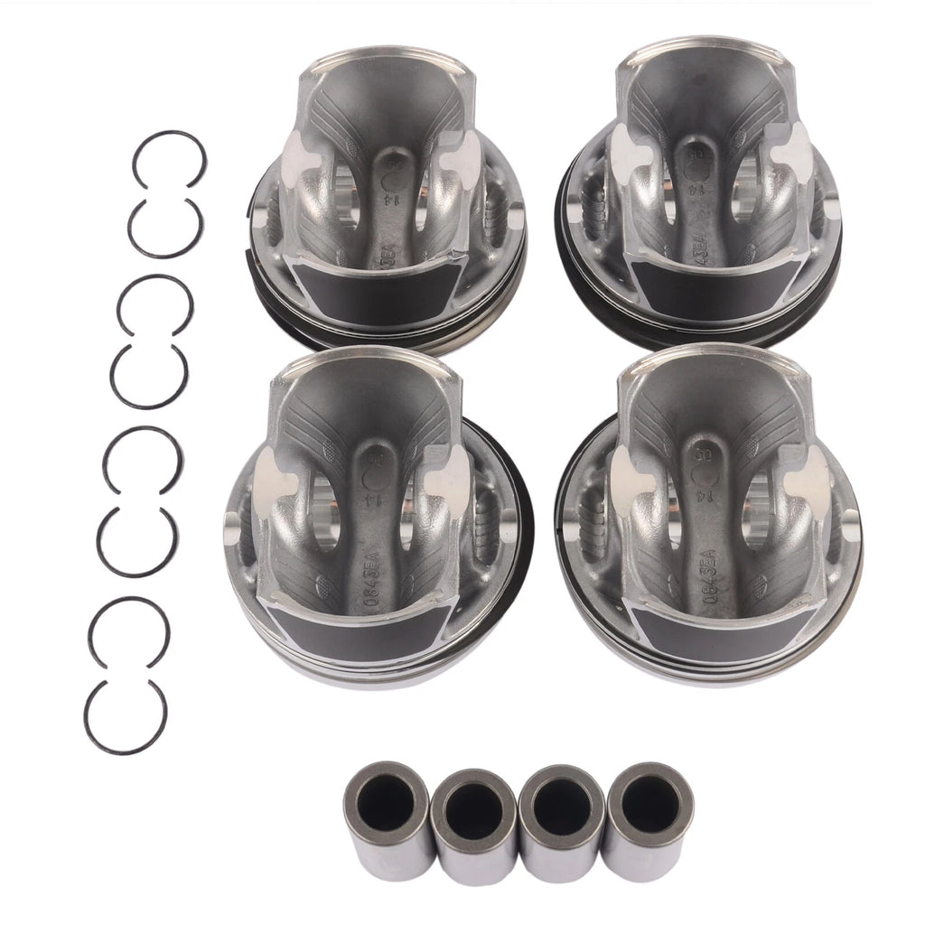 Set of 4 Pistons & Rings Φ84mm for BMW F10 F22 F23 F30 F31 F32 F33 (2011–2019)