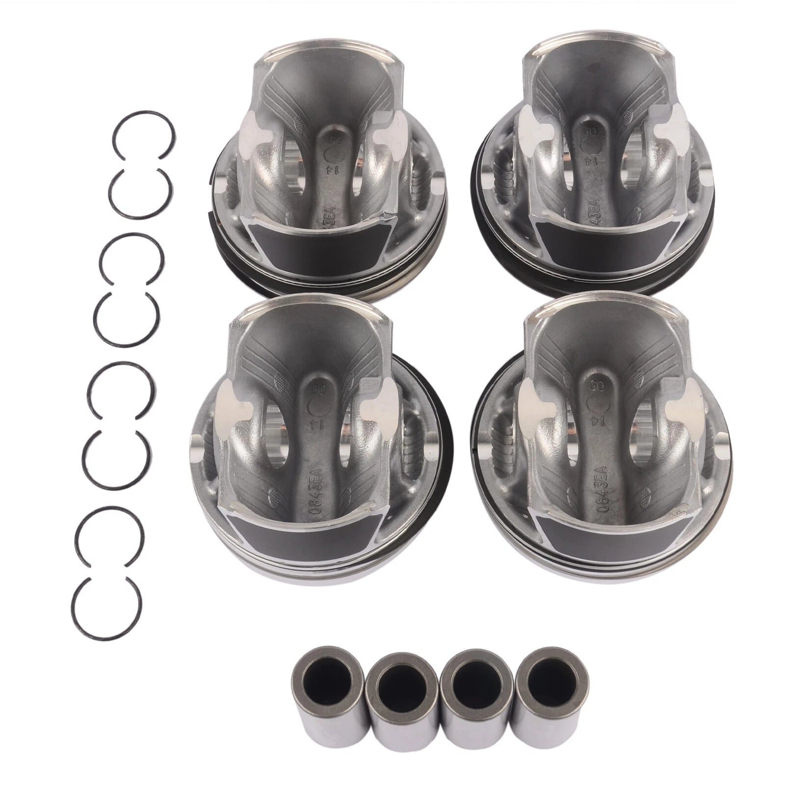 Set of 4 Pistons & Rings Φ84mm for BMW F10 F22 F23 F30 F31 F32 F33 (2011–2019)