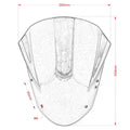 Windshield w/ Bolts Bracket for Yamaha MT09 FZ09 (2013-2016)