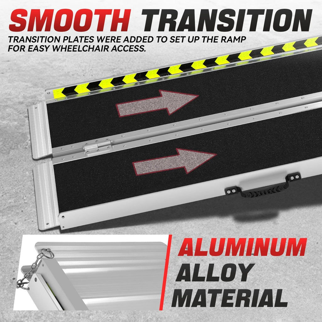 29" x 4' Aluminum Wheelchair Ramp - 880 lbs Capacity