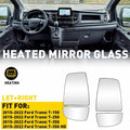 Set of 4 Lower Mirror Glass Convex for Ford Transit 150 250 350 (V)