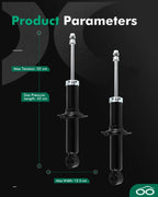 Pair Rear Shock Struts for Subaru Impreza (2008–2014), Legacy (2015–2017)
