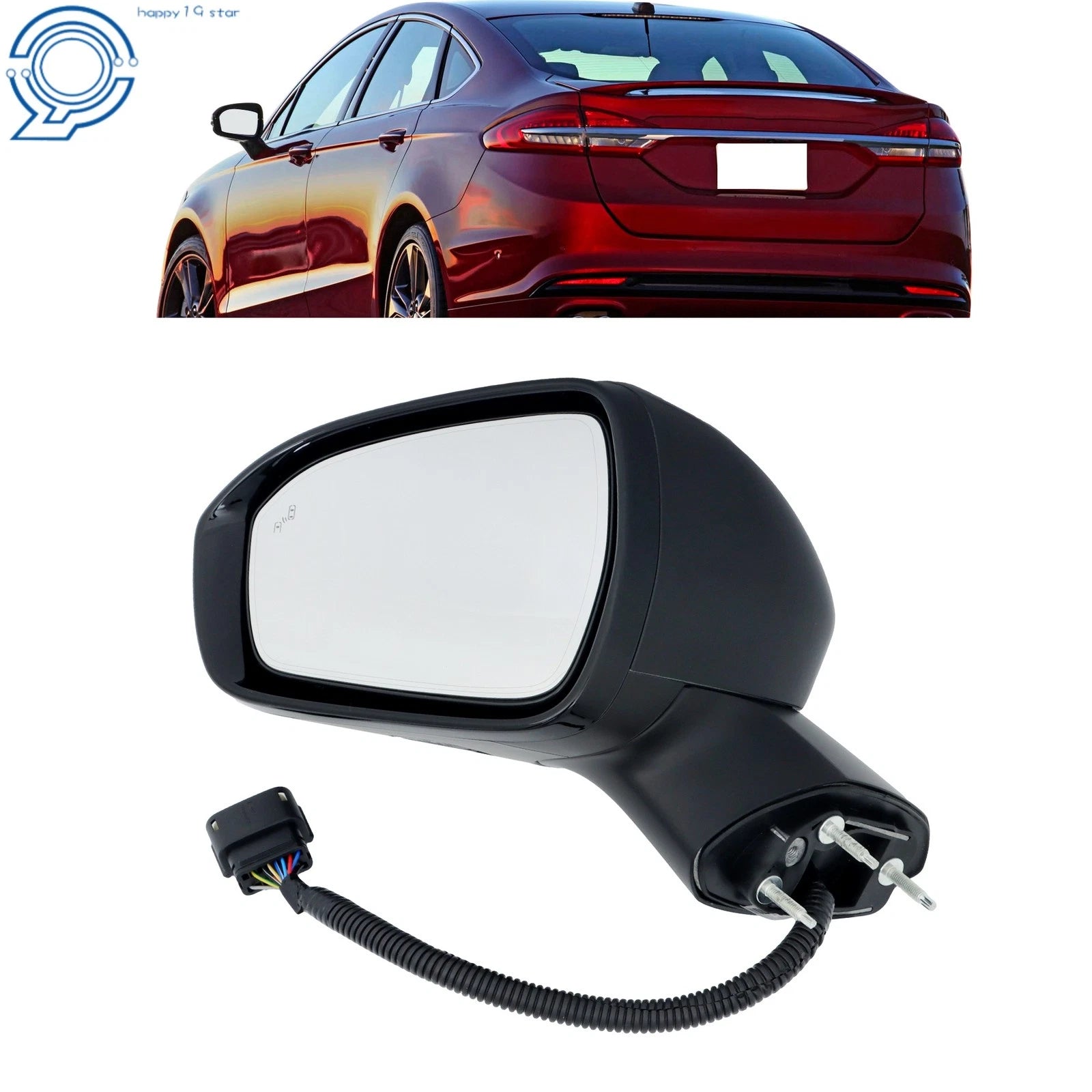 Driver Side Mirror for Ford Fusion (2015–2017)