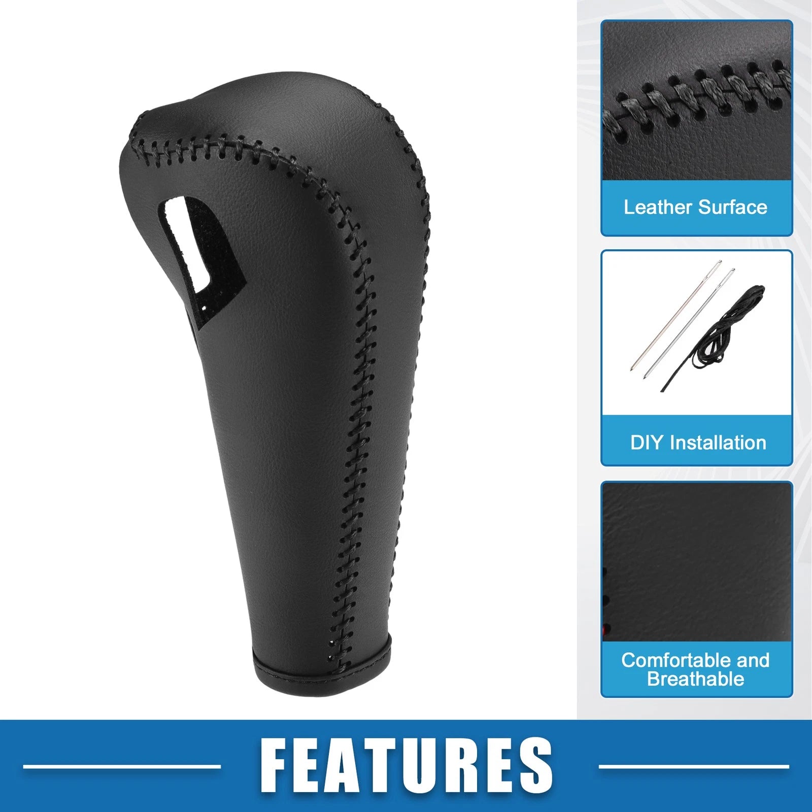 Gear Shift Knob Cover for Chevrolet Trax (2015–2021) Black