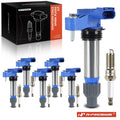 Set of 6 Ignition Coils & Iridium Platinum Spark Plugs for Chevy GMC Buick
