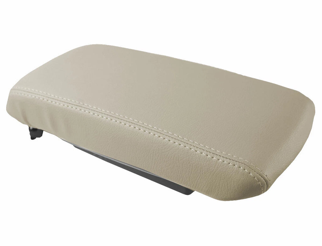 Leather Console Lid Pull Over Cover for Dodge Avenger (2008–2014) Beige