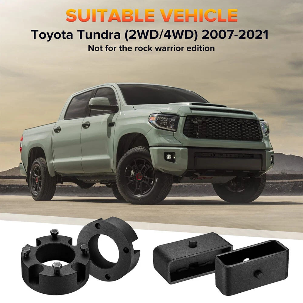 3" Front & 2" Rear Leveling Lift Kit for Toyota Tundra (2007–2021)