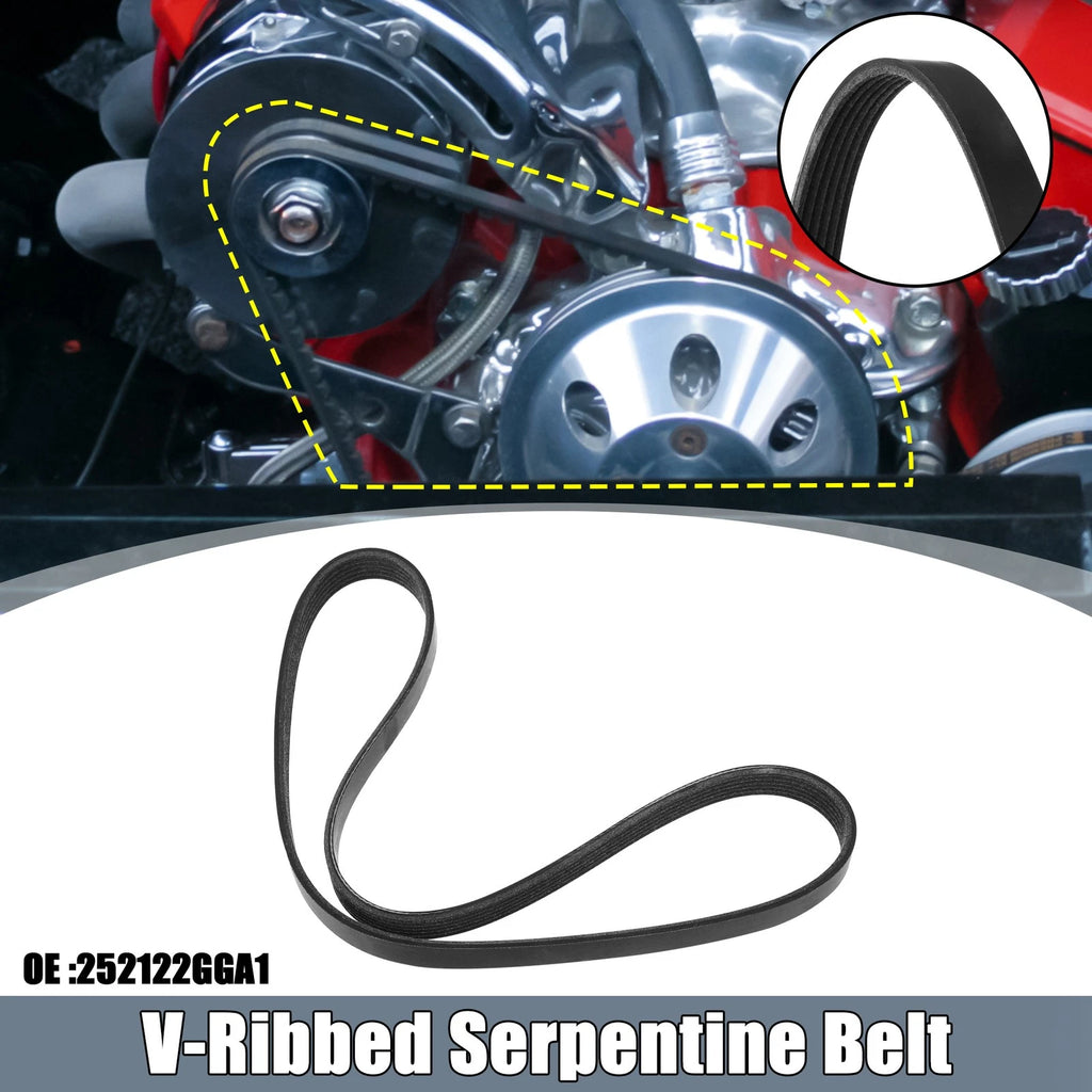V-Ribbed Serpentine Drive Belt No. 252122GGA1 for Hyundai Santa Fe (2016–2020)