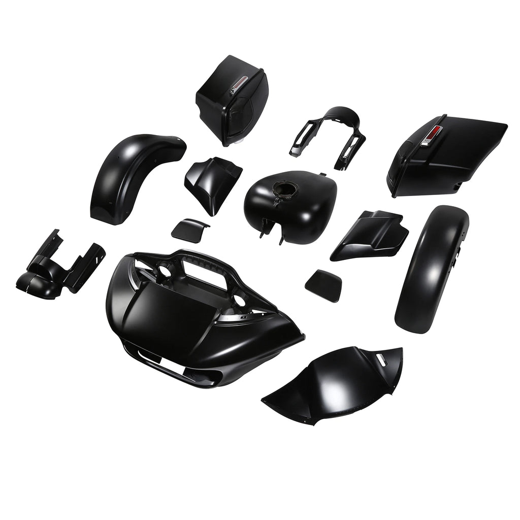 Fairings Body Work Kit for Harley Touring CVO Road Glide (2015–2023) Black Denim