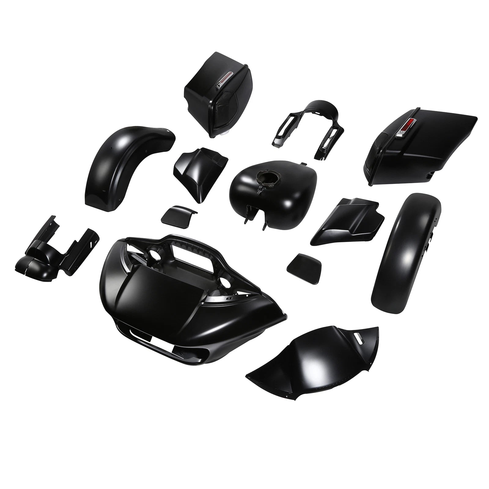Fairings Body Work Kit for Harley Touring CVO Road Glide (2015–2023) Black Denim