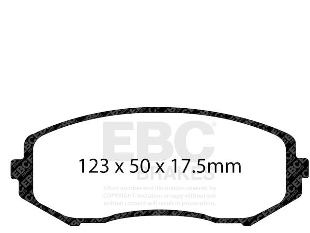 Front Brake Pad Set for Suzuki Grand Vitara (2006–2013) TF766WZ