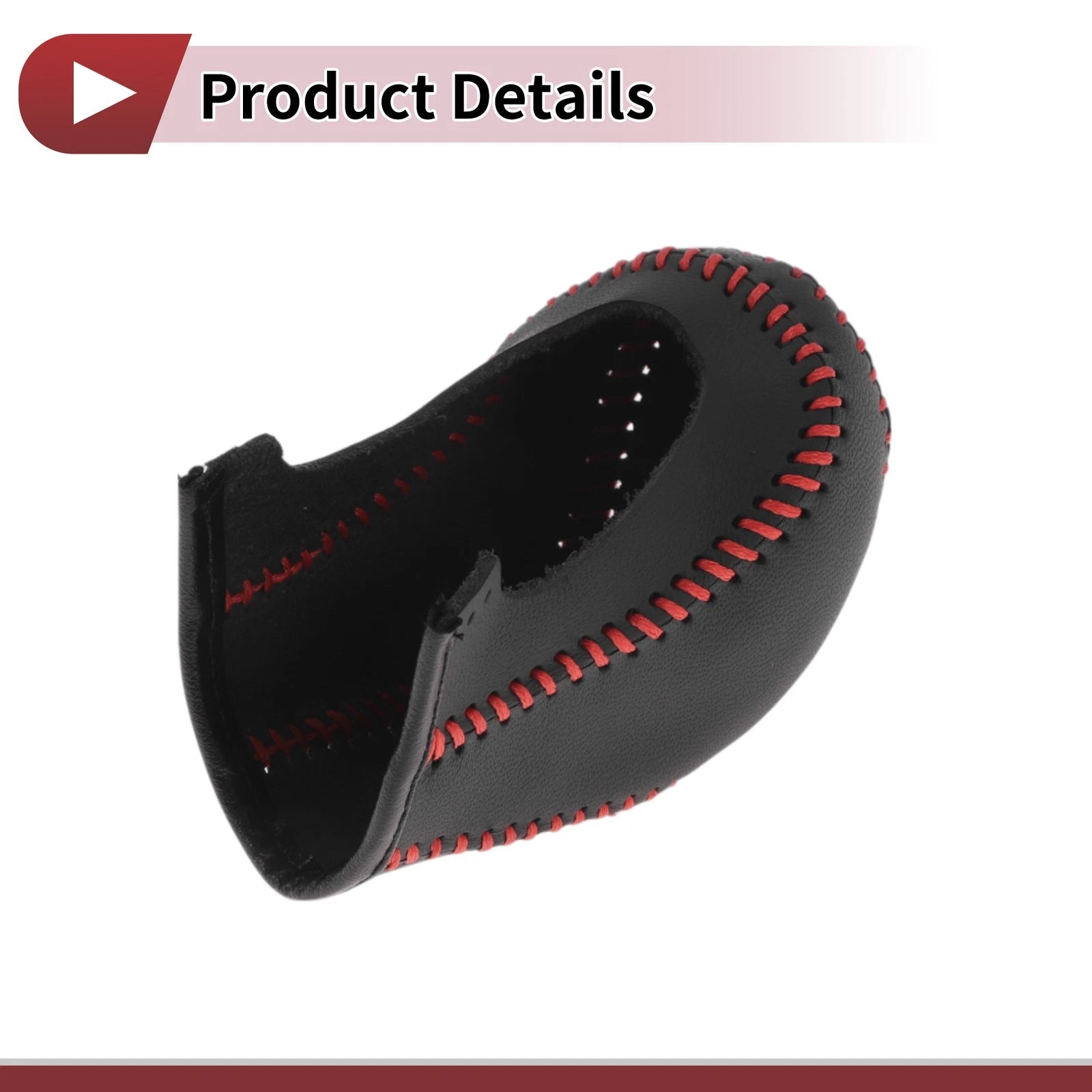 Gear Shift Knob Cover for Hyundai Tucson (2015–2018) Black Red