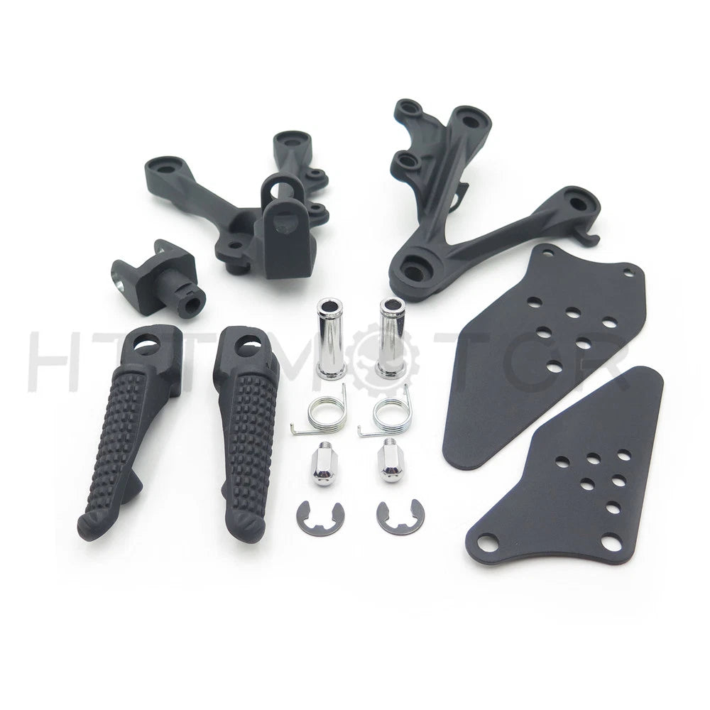 Front Rider Foot Rest Pegs Brackets for Kawasaki ZX-6R (2009–2011)
