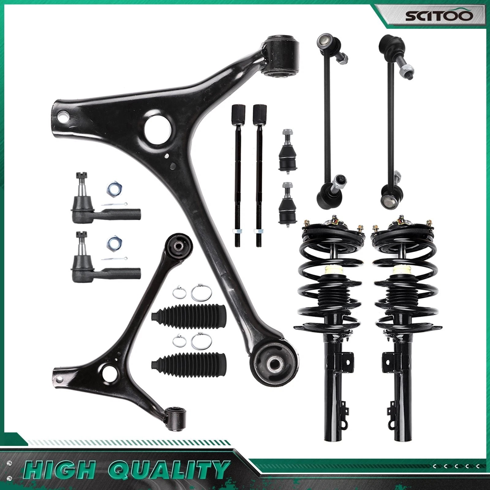 Front Struts & Lower Control Arms Kit for Ford Taurus Mercury Sable (1998–2007)