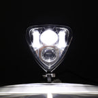 Universal Triangle LED Headlight for Harley Honda Yamaha (All Years)