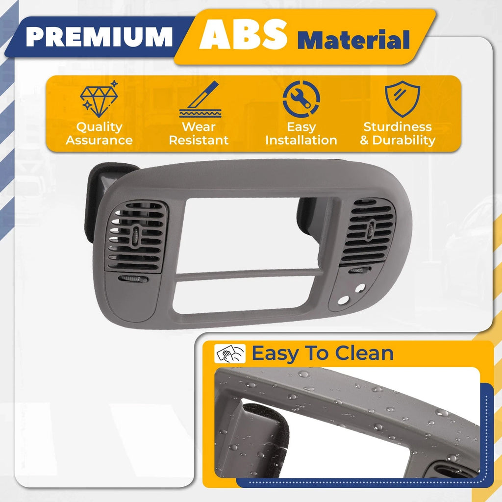 Dash Radio Bezel for Ford F-150, Expedition (1997–2003) - Gray