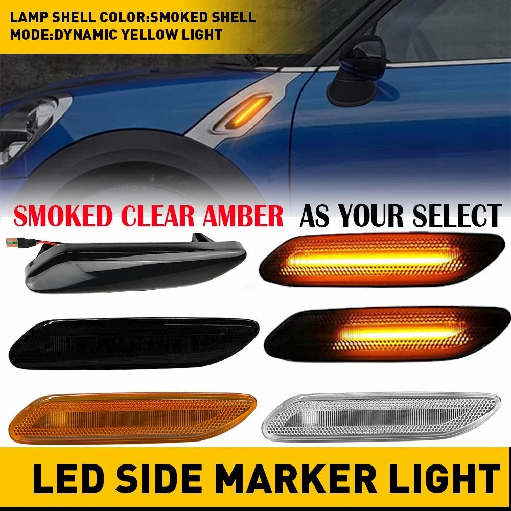 2PC Side Marker Light for Mini Cooper Paceman Countryman R60 R61 (2011–2016)