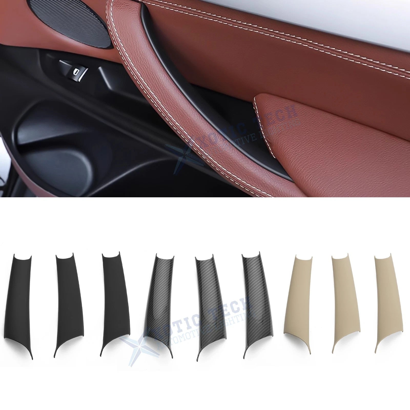 3Pcs Inner Door Pull Handle Cover for BMW X5 E70 (2008–2013)
