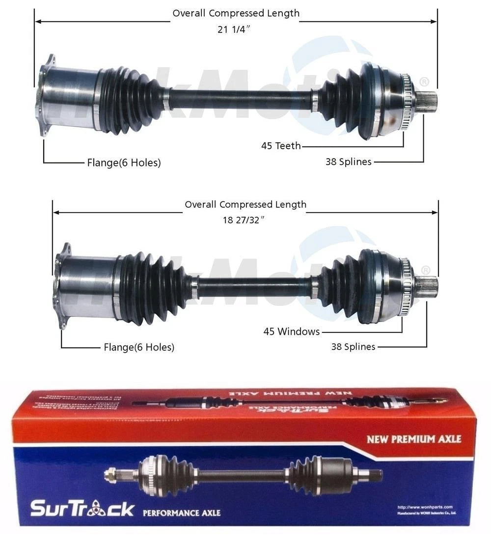 CV Axle Shaft Kit for - Front Driver & Passenger Side