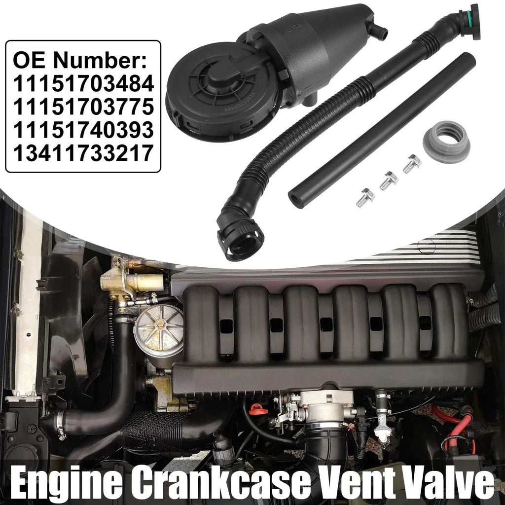 1 Set PVC Engine Crankcase Vent Valve for BMW 323i 323is (1996-2000)